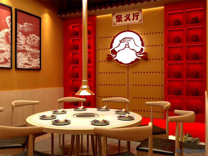 梁山烤肉店870㎡|餐饮空间|