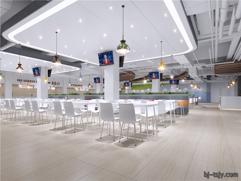 北京大学食堂改造1200㎡|餐饮空间|